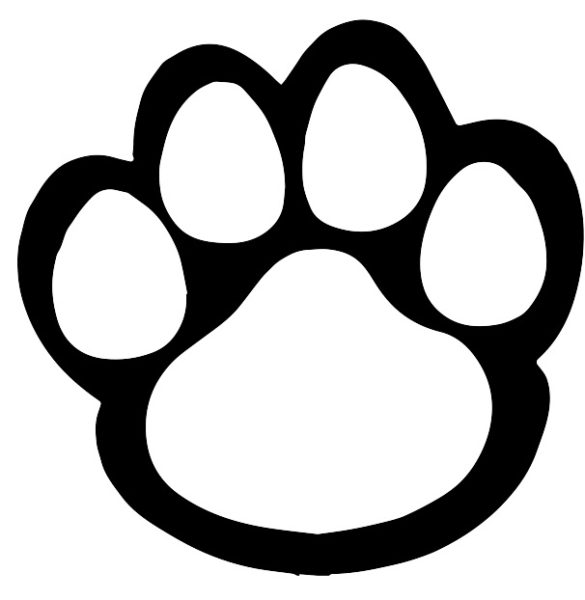 Paw Print Outline