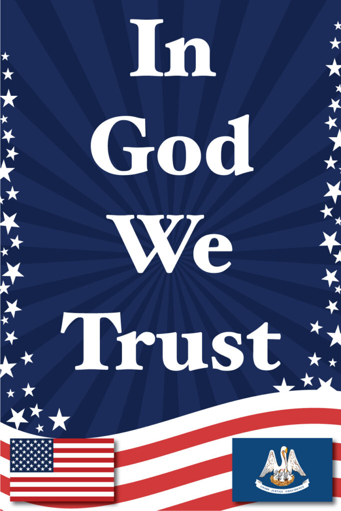 “In Good We Trust” Laminated Sign